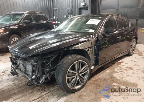 2015 Infiniti Q50 Hybrid Sport from USA, damaged, VIN JN1AV7AP1FM790763